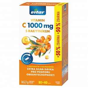 Revital Premium Vitamin C 1000mg +rakytník tbl.120