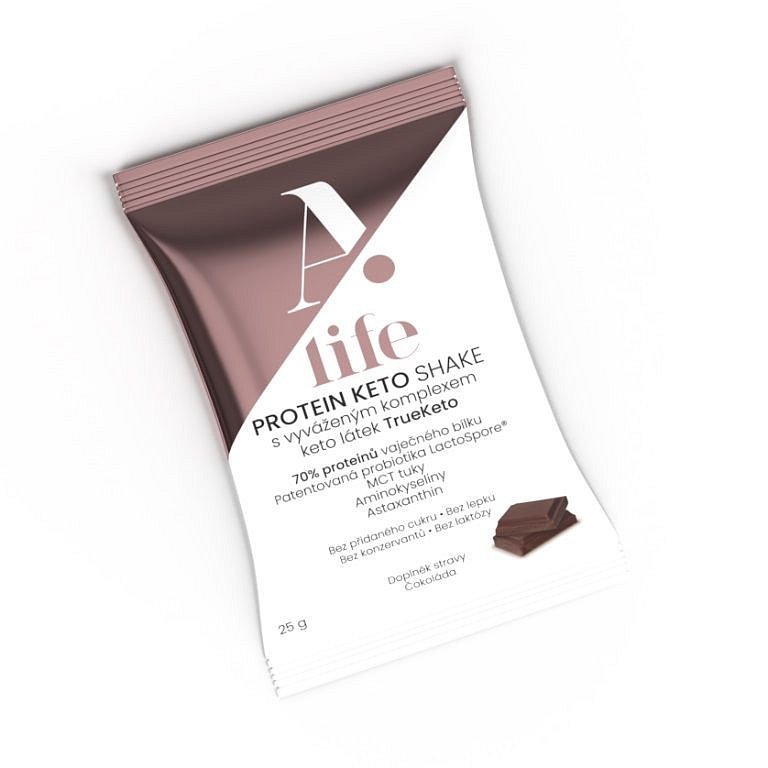 Alife Beauty and Nutrition Protein Keto Shake čokoláda 25 g