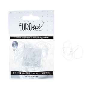 Gumičky do vlasů Eurostil Professional TPU Hair Elastics For Hairstyles - průhledné, 50 ks (06811)