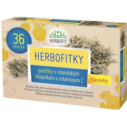 Herbofitky s islandským lišejníkem a vit.C 36 pastilek