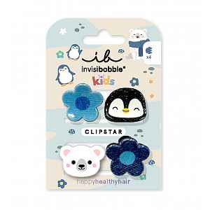 Invisibobble Clipstar Kids Polar World skřipeček do vlasů 4 ks