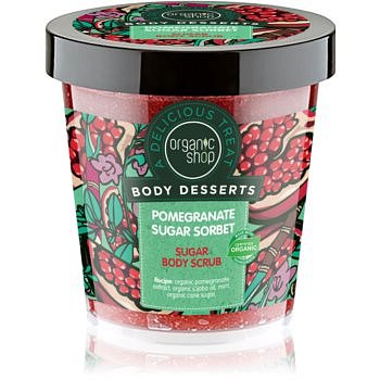 Organic Shop Body Desserts Pomegranate osvěžující cukrový peeling na tělo  450 ml