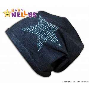 Baby Nellys Bavlněná čepička ® - Hvězdička modrá