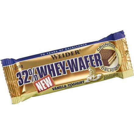 Weider, 32% Whey Wafer, 35 g, Vanilka-Jogurt