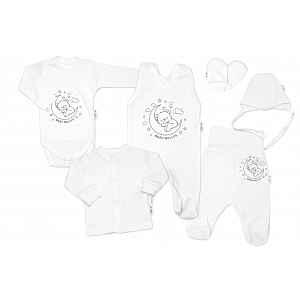 Baby Nellys Soupravička do porodnice 6D, Medvídek na měsíčku