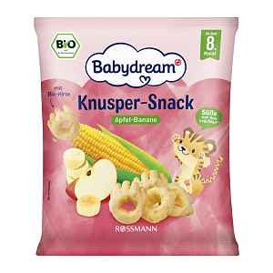 Babydream BIO křupavá svačinka Jablko a banán 30 g