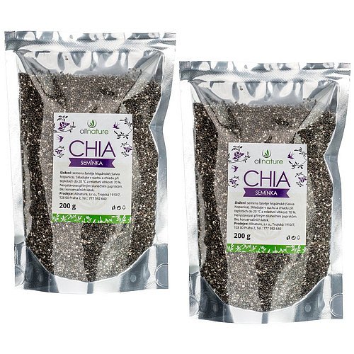 Chia semínka 200 g + 200 g ZDARMA