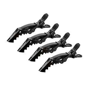 Klipsy do vlasů Eurostil Professional Bag 4 Dragon Clips - 9 cm, černé, 4 ks (04374)
