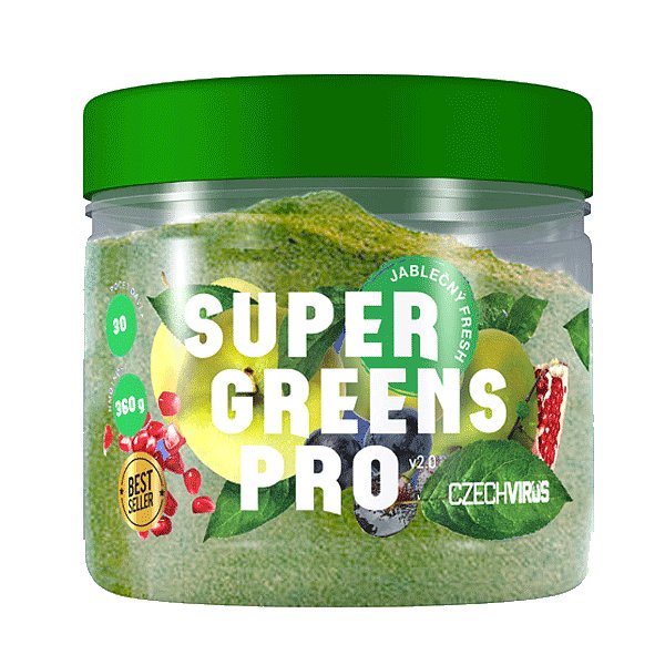 Czech Virus Super Greens PRO Lesní ovoce 330 g