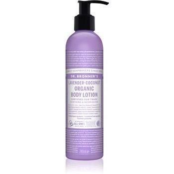 Dr. Bronner’s Lavender & Coconut intenzivně vyživující tělové mléko pro normální a suchou pokožku  240 ml