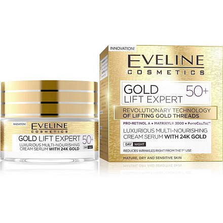 EVELINE GOLD LIFT Expert Denní/Noční krém 50+ 50ml