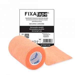 FIXAtape STRETCH 7,5 x 450 cm samofixační elastické obinadlo oranžové