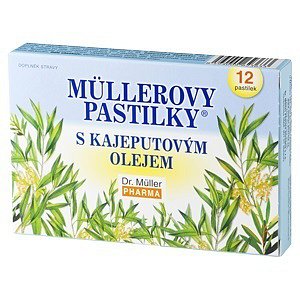 Müllerovy pastilky s kajeputovým olejem 12ks