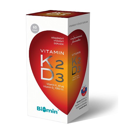 VITAMIN K2+VITAMIN D3 1000 I.U. 60tob. Biomin