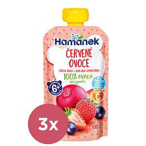 3x HAMÁNEK Červené ovoce 100 g