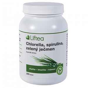 LIFTEA Chlorella/Spirulina/Zel.ječmen 250tbl.