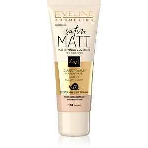 Eveline Cosmetics Satin Matt matující make-up se šnečím extraktem odstín 101 Ivory 30 ml