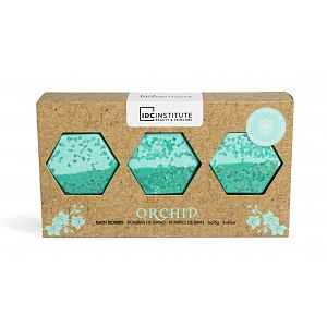 IDC Institute Orchidej sada bomb do koupele 3x35 g