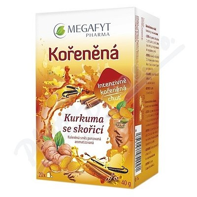 Megafyt Kořeněná kurkuma se skořicí 20x2g