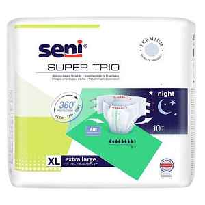 Seni Super Trio inkon.plen.kalh.night XL10 ks