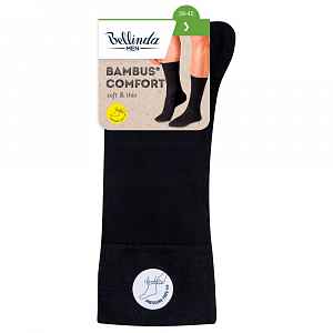 Bellinda BAMBUS Comfort vel. 39–42 pánské ponožky černé