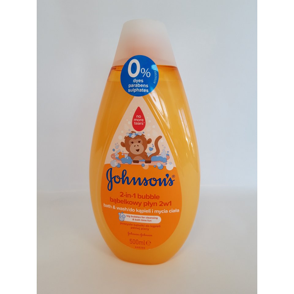 JOHNSONS bublinková koupel & mycí gel 2v1 500 ml