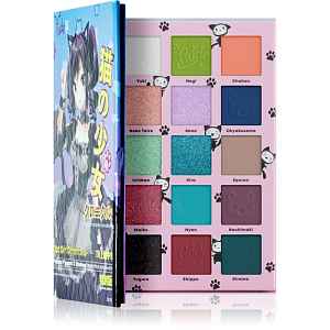 Rude Cosmetics Manga Collection Pigments & Shadows Palette paletka očních stínů odstín Cat Girl Chronicles 22 g