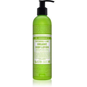 Dr. Bronner’s Patchouli & Lime intenzivní regenerační tělové mléko  240 ml