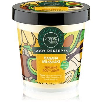 Organic Shop Body Desserts Banana Milkshake regenerační tělový krém  450 ml