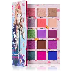 Rude Cosmetics Manga Collection Pigments & Shadows Palette paletka očních stínů odstín First Love Diary 22 g