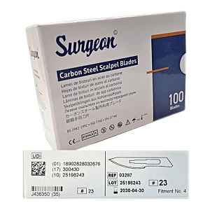 čepelky Skalp.surgeon č.23 Steril.100ks
