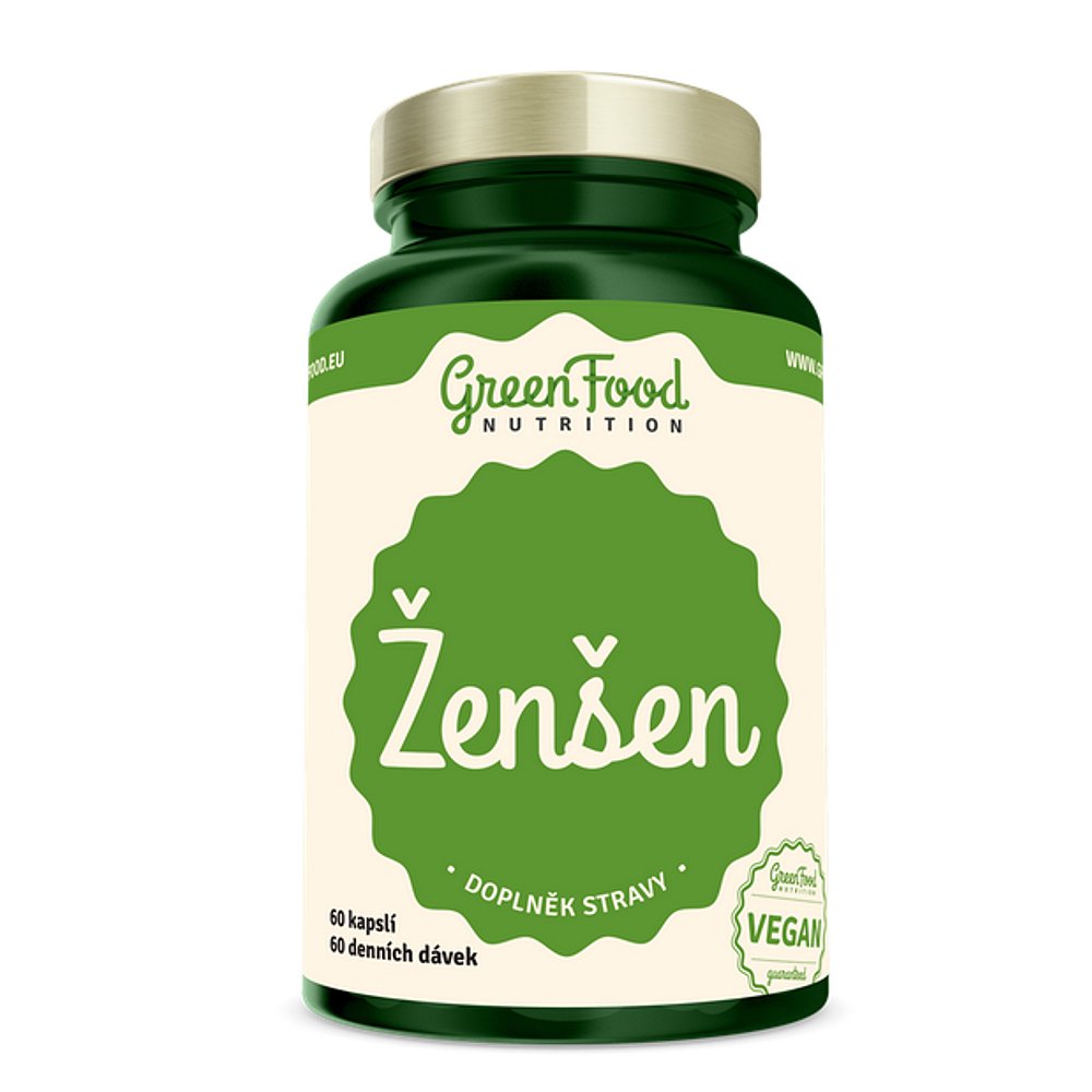 GREENFOOD NUTRITION Ženšen 60 kapslí