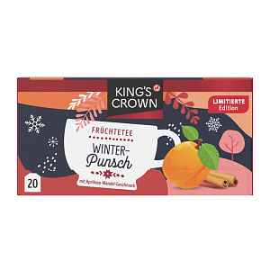 King's Crown Ovocný čaj Zimní punč Meruňka a mandle 45 g