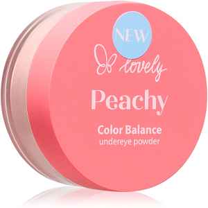 Lovely Peachy Color Balance Undereye Powder sypký pudr odstín Peach 3.5 g