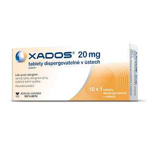 Xados 20 mg tablety dispergovatelné v ústech 10 tablet