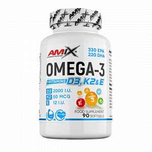 Amix Nutrition Omega 3 D3+K2+E - 90 kapslí
