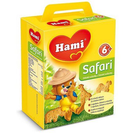 Hami Safari dětské sušenky 180g 6M