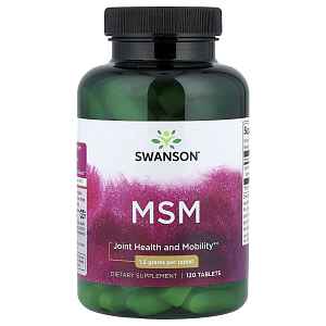 Swanson MSM, 1500 mg, 120 tablet