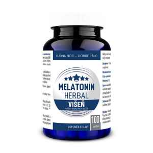 Melatonin Herbal višeň 100 pastilek