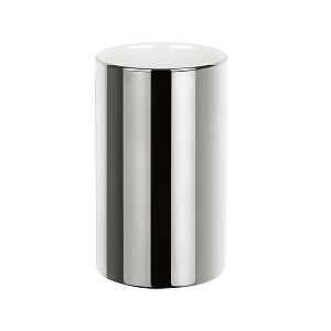Spirella kelímek na kartáčky TUBE - chromovaný porcelán