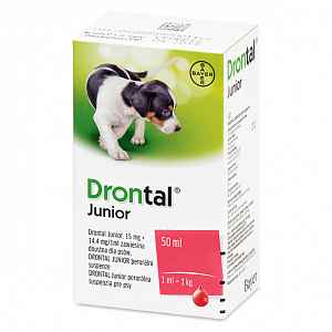 Drontal JUNIOR suspenze 50ml + aplikátor