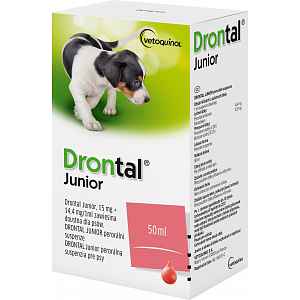 Drontal JUNIOR suspenze 50ml + aplikátor