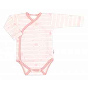 Baby Nellys Zavinovací body, polodupačky + rukavičky zdarma, 3D,bavlna, Baby Star