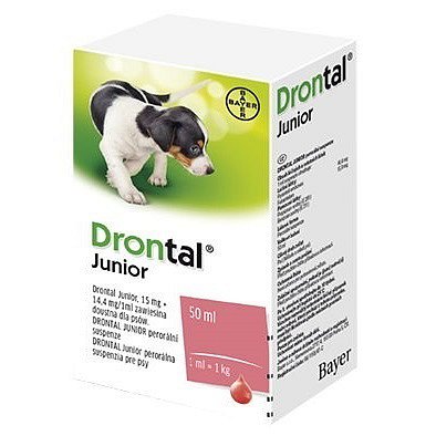 Drontal JUNIOR suspenze 50ml + aplikátor