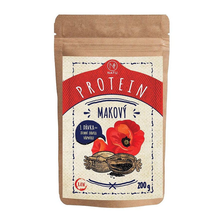 NATU Makový protein RAW 200 g