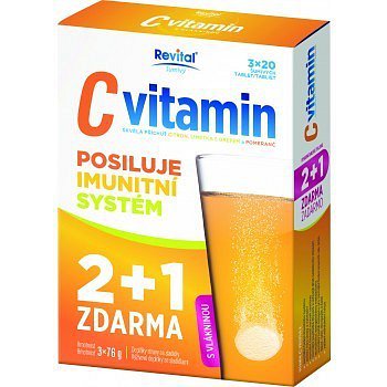Revital C vitamin 3x20 eff.tablet 2+1 zdarma