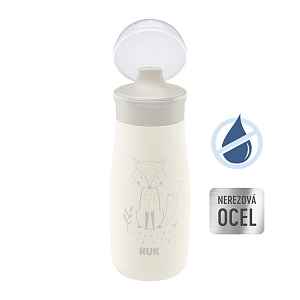 NUK Láhev Mini-Me Sip nerezová - fialová 300ml, 9m+