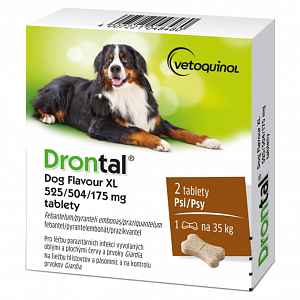 Drontal Plus Flavour pro psy 35kg 2 tablety