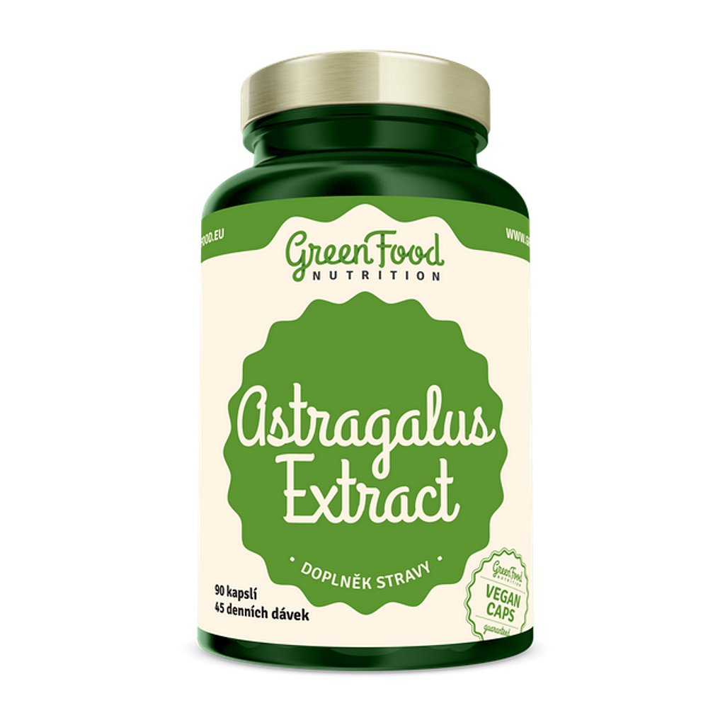 GREENFOOD NUTRITION Astragalus extract 90 kapslí