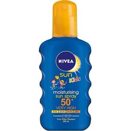 Nivea Dětský barevný sprej na opalování OF 50+ 200ml